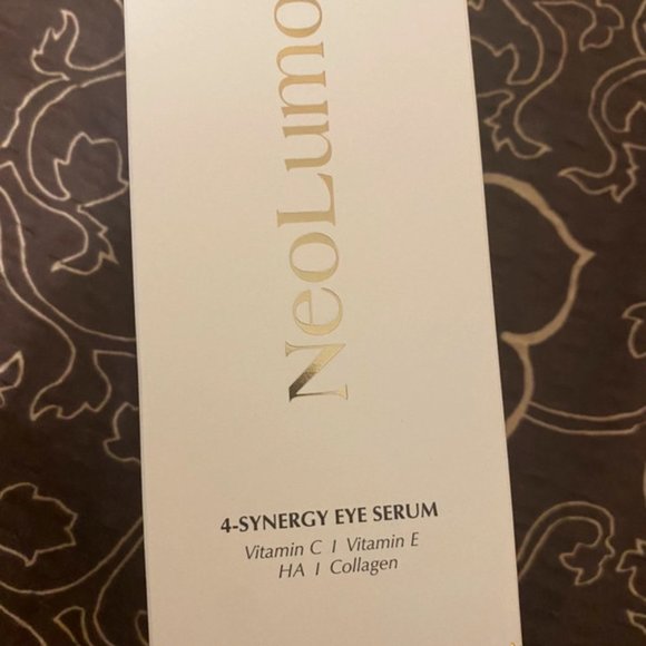 NEOLUMO 4-SYNERGY EYE SERUM-VITAMIN C & E+HA+COLLAGEN-1.0 fl oz/30 ml-NEW-SEALED - Picture 3 of 6